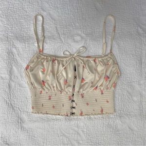 Out From Under Esmerelda Smocked Floral Tank Top